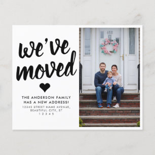 We've Moved New Address Photo Moving Announcement