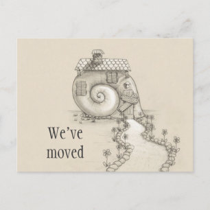 We've moved new address snail house Postcard