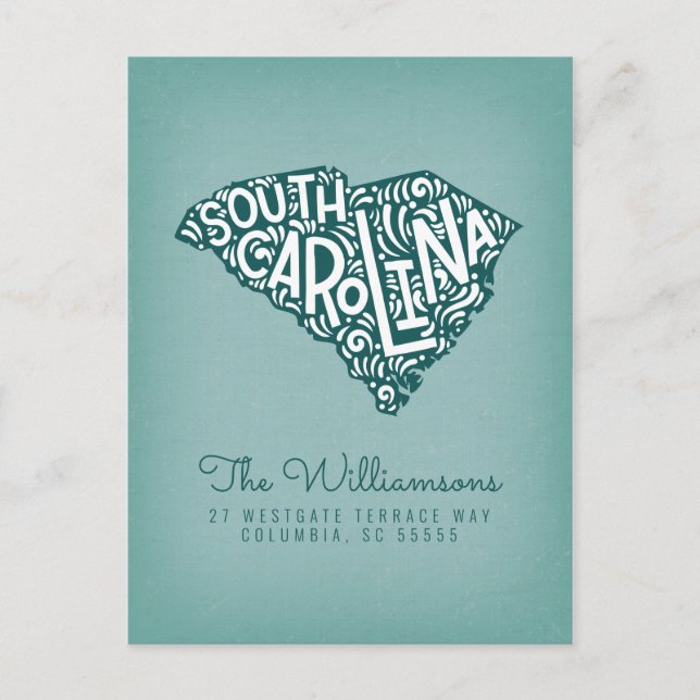 We've Moved | New Address | South Carolina Postcard (Front)