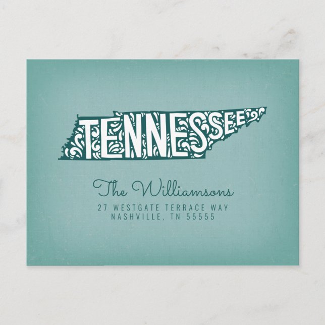 We've Moved | New Address | Tennessee Postcard (Front)
