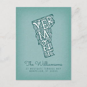 We've Moved New Address Vermont Postcard