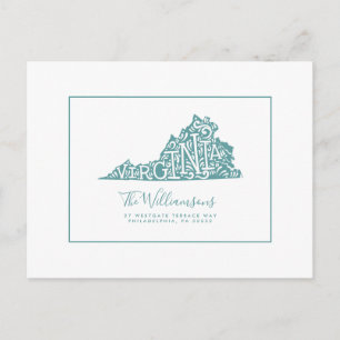 We've Moved   New Address   Virginia Postcard