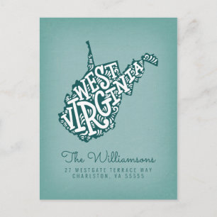 We've Moved   New Address   West Virginia Postcard