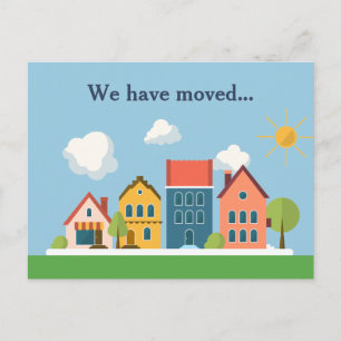 We've Moved New Home Address Change Announcement Postcard