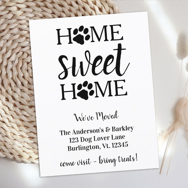 We've Moved New Home Address Dog Pet Moving Announcement Postcard (Creator Uploaded)