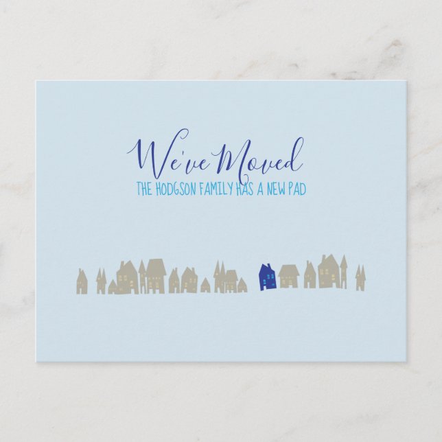 We've Moved New Home Announcement Postcard (Front)