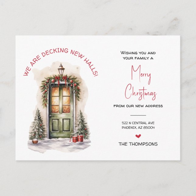 We've Moved New Home Christmas Moving Announcement (Front)