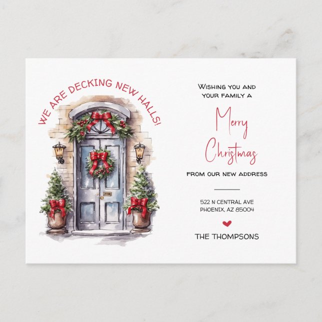 We've Moved New Home Christmas Moving Announcement (Front)