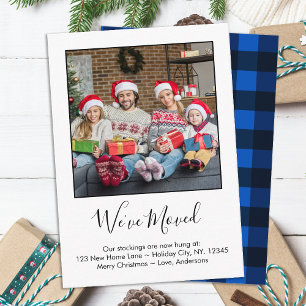We've Moved New Home Custom Photo Holiday Moving Enclosure Card