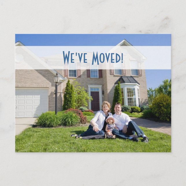We've Moved! New Home Photo Postcard (Front)