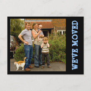 We've Moved! New Home Photo Postcard