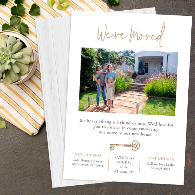 We've Moved New House Announcement & Invitation (House Move Announcement & Invite)