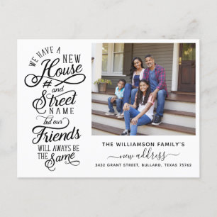 We've Moved New House Number & Street Name Photo Announcement Postcard