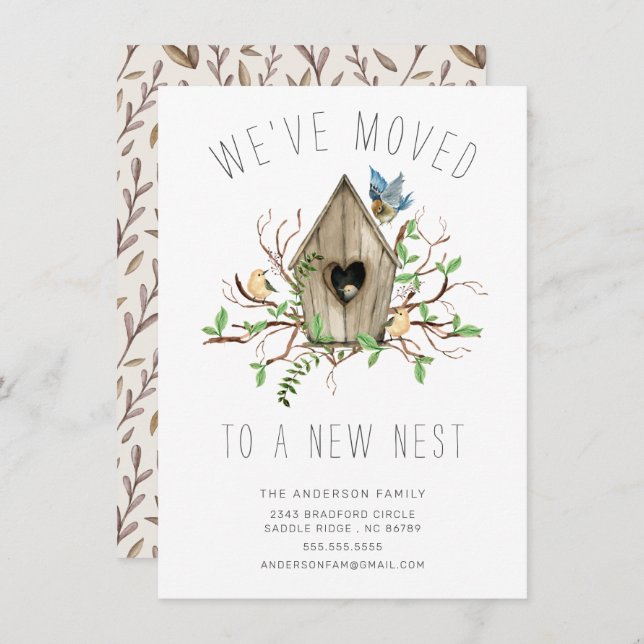 We've Moved New Nest Moving Announcement (Front/Back)