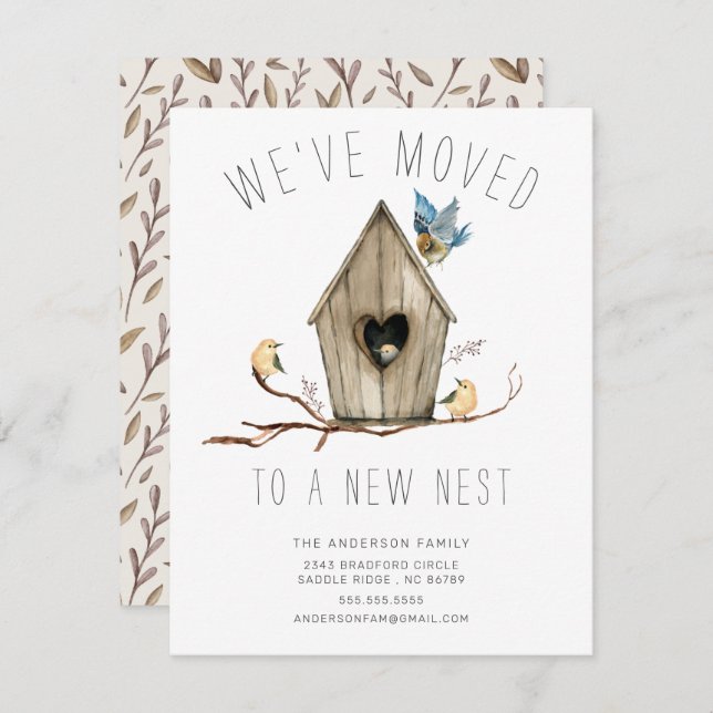 We've Moved New Nest Moving Announcement (Front/Back)