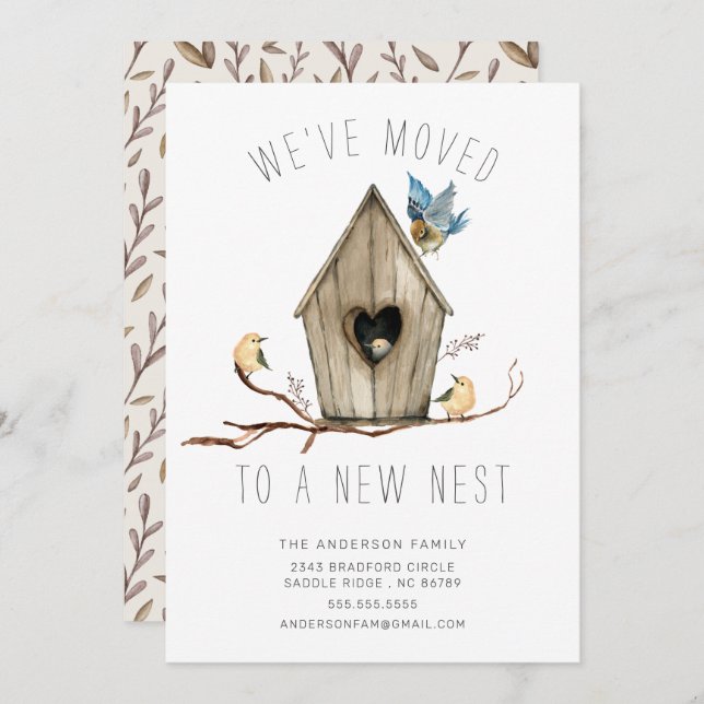 We've Moved New Nest Moving Announcement (Front/Back)