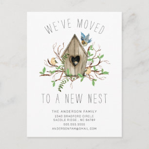 We've Moved New Nest Moving Announcement Postcard