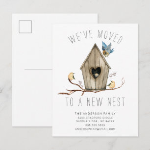 We've Moved New Nest Moving Announcement Postcard
