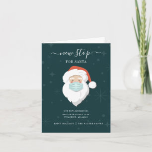 We've Moved New Stop for Santa Christmas Moving No Note Card