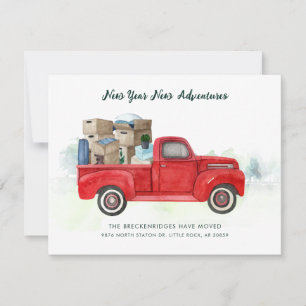 We've Moved New Year Moving Announcement Card