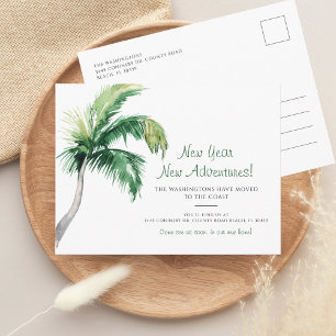 We've Moved New Year Moving Announcement Postcard