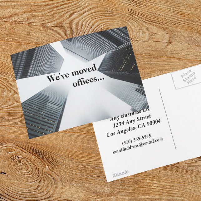 We've Moved Offices Custom Business Address Change Announcement Postcard (Creator Uploaded)