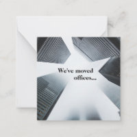 We've Moved Offices Custom Business Address Change