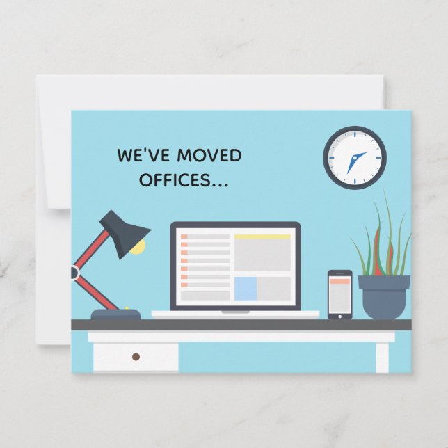 We've Moved Offices Modern Business Address Change Announcement (Front)