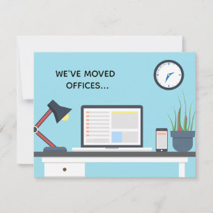 We've Moved Offices Modern Business Address Change Announcement