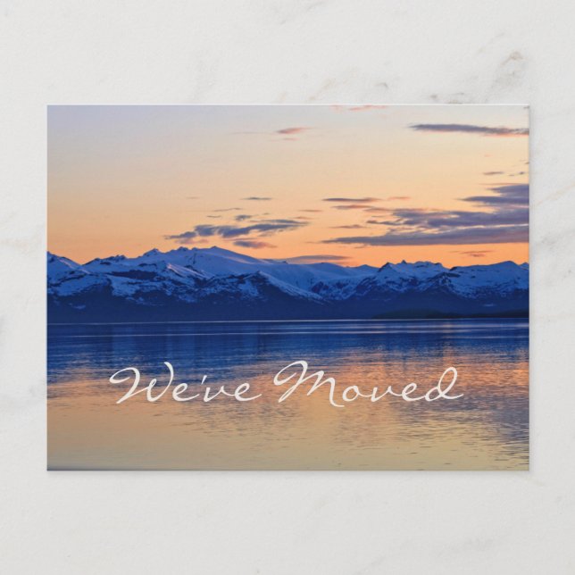 We've Moved on Beautiful Coast! Address Change Announcement Postcard (Front)