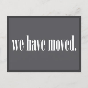 We've Moved Photo Moving Announcement Postcard