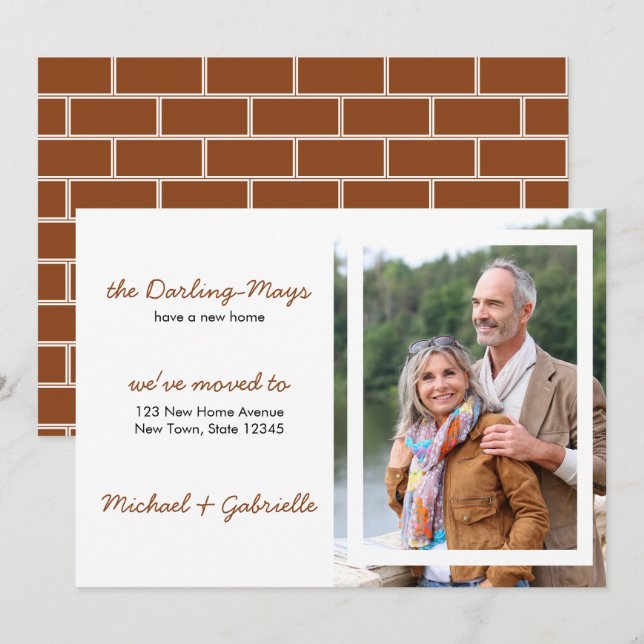 We've Moved Portrait Photo Modern New Address Announcement (Front/Back)