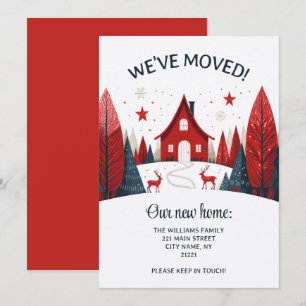 We've Moved Scandinavian New Home Change Address Announcement