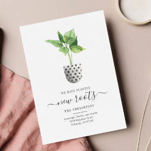 We've Moved Script Boho Moving Announcement