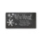 We've Moved snowflake holiday Label
