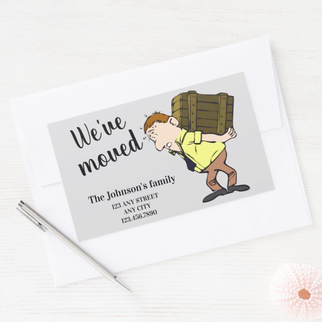 We've moved sticker (Envelope)