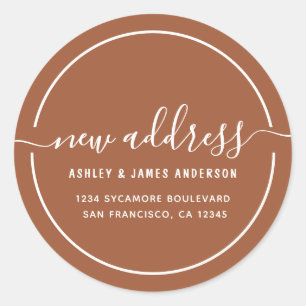 We've Moved TerraCotta New Address label