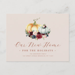 We've Moved thanksgiving moving announcement Postcard