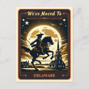 We've Moved To Delaware   Vintage Postcard