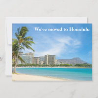 We've Moved to Honolulu Beach Photo Custom Moving