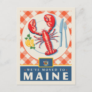 We've Moved To Maine Invitation Postcard