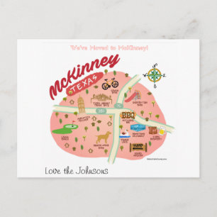 We've Moved to McKinney Texas Postcard