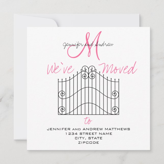 We've Moved to New Address Announcement (Front)