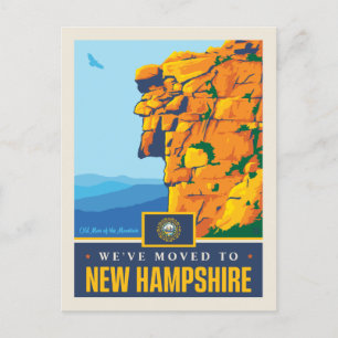 We've Moved To New Hampshire Invitation Postcard