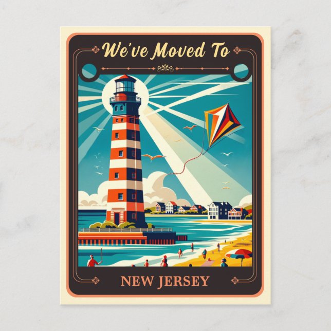 We've Moved To New Jersey | Vintage Postcard (Front)