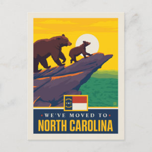 We've Moved To North Carolina Invitation Postcard