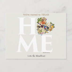 We've Moved to Texas Postcard