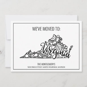 We've Moved To Virginia State Floral Mandala Announcement