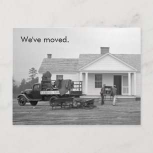 "We've Moved" Vintage Address Change Announcement Postcard