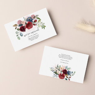 We've Moved Watercolor Floral Moving Card